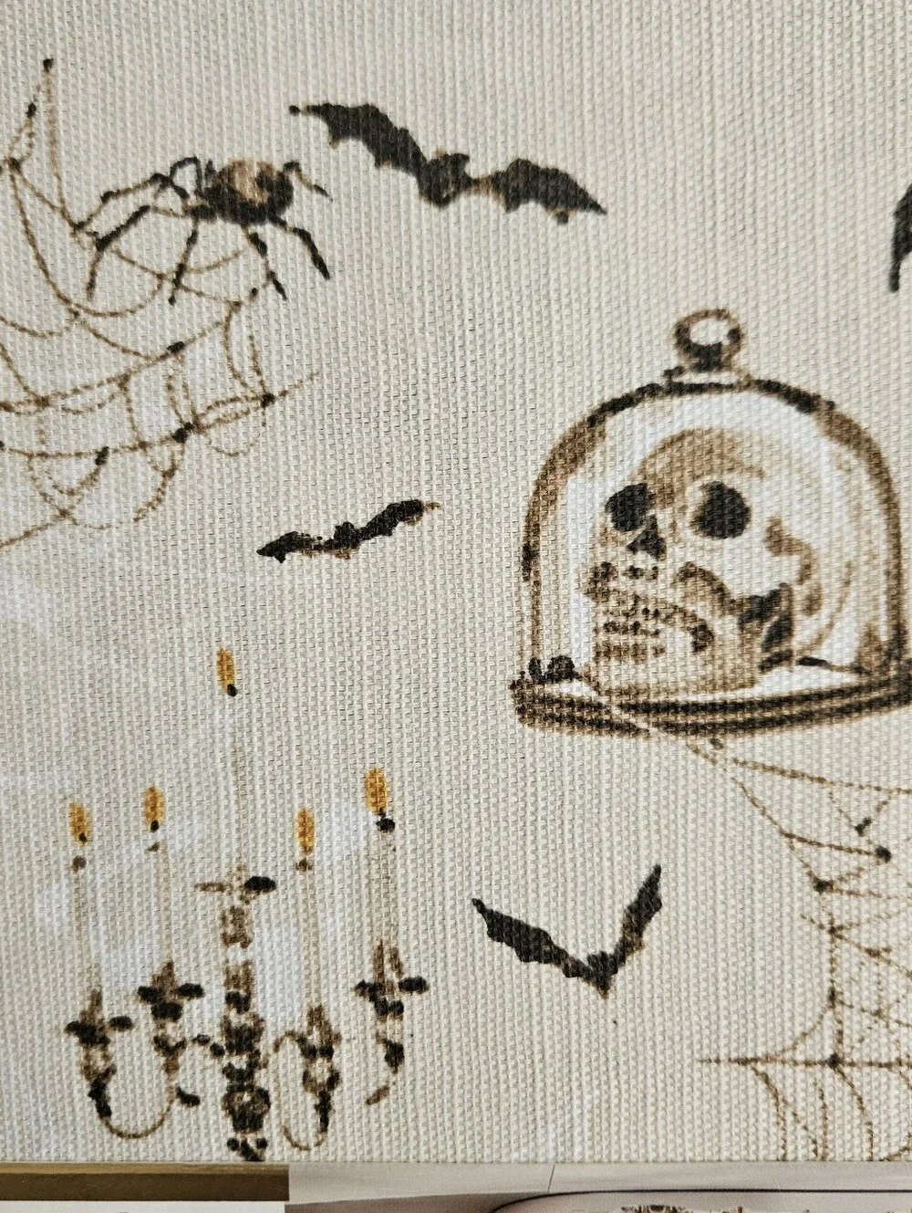 Envogue Halloween Black Cat and Pumpkin Printed Shower Curtain - Black & Orange
